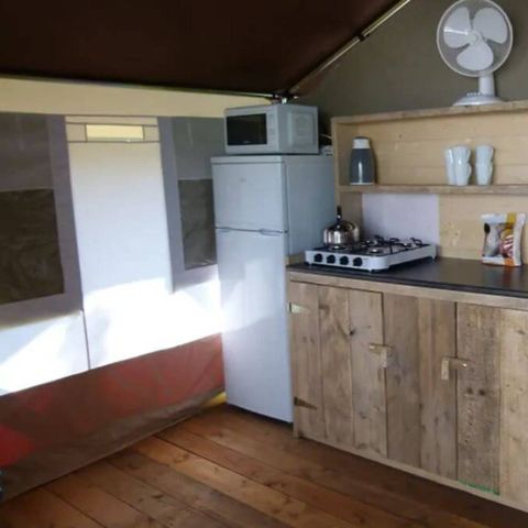 Tente en toile et en bois 4 personnes - SAFARITENT RELAX (SANS SANTAIRES)
