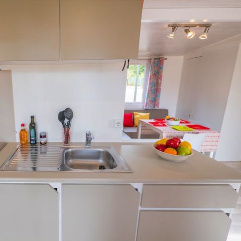 MOBILHOME 6 personnes - Ultimate | 3 Ch. | 6 Pers. | Terrasse Surélevée | 2 SDB | Clim. | TV