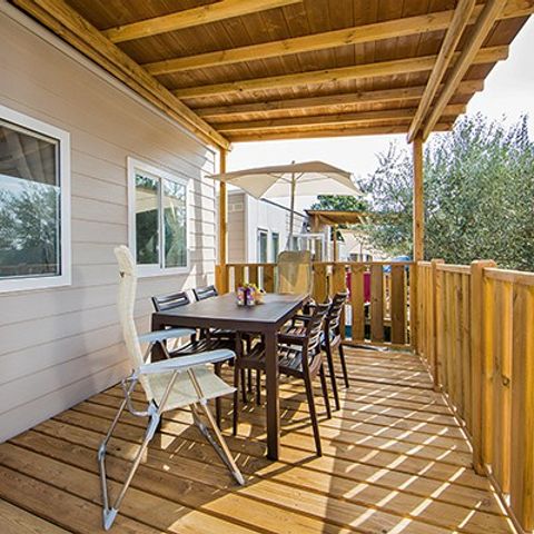 MOBILHOME 6 personnes - Comfort XL | 2 Ch. | 4/6 Pers. | Terrasse Surélevée | Clim.