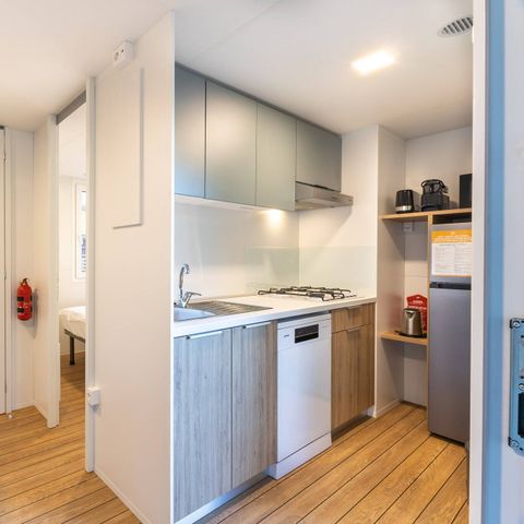 MOBILHOME 6 personnes - Premium | 3 Chambres | Capacité 6 personnes | Terrasse Lounge | 1 Salle de bain | Climatisation | TV