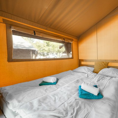 Tente en toile et en bois 4 personnes - Bijela Uvala - Tente Safari Lodge + air conditionné (5P)