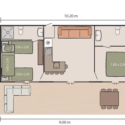 MOBILHOME 4 personnes - Bijela Uvala - Mobile home Pula