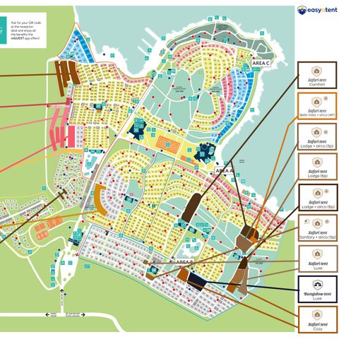 TENTE TOILE ET BOIS 4 personnes - Bijela Uvala - Tente Safari de luxe
