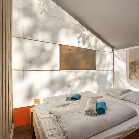 TENTE TOILE ET BOIS 4 personnes - Bijela Uvala - Tente Safari de luxe