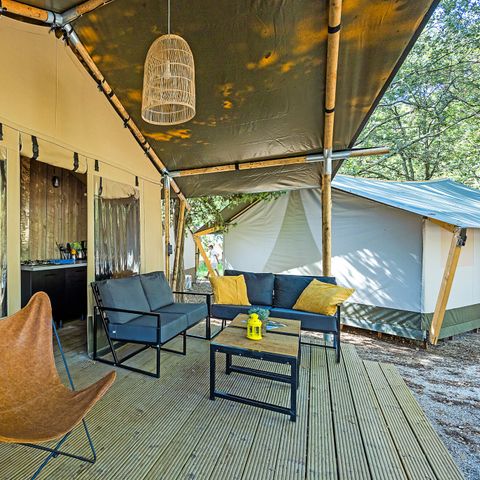 TENTE TOILE ET BOIS 4 personnes - Bijela Uvala - Safari tent Lodge (6P)