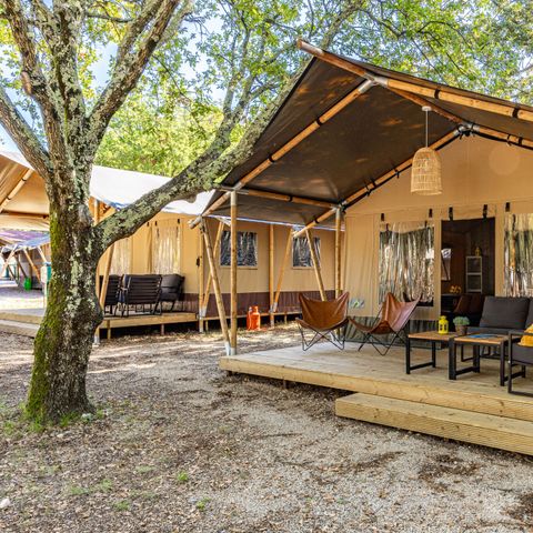 Tente en toile et en bois 4 personnes - Bijela Uvala - Safari tent Lodge (6P)