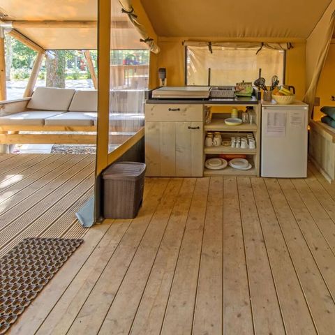 Tente en toile et en bois 5 personnes - Lodgetent Summer