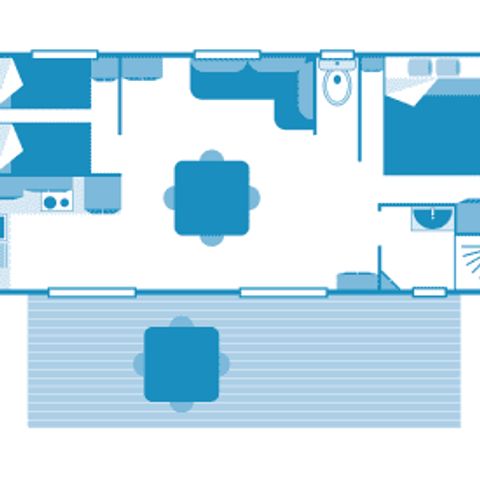 MOBILHOME 4 personnes - Cottage 4p 2ch ****