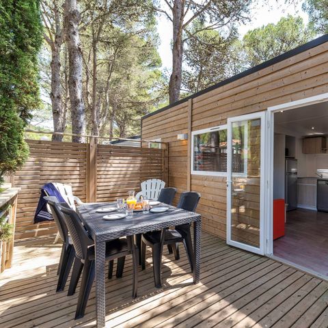 MOBILHOME 6 personnes - Premium | 3 Ch. | 6 Pers. | Terrasse | Clim.