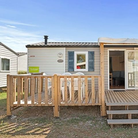 MOBILHOME 4 personnes - Comfort XL | 2 Ch. | 4 Pers. | Terrasse surélevée | Clim.