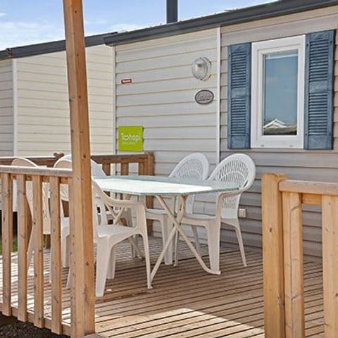 MOBILHOME 4 personnes - Comfort XL | 2 Ch. | 4 Pers. | Terrasse surélevée | Clim.
