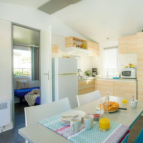MOBILHOME 4 personnes - Classic | 2 Ch. | 4 Pers. | Terrasse surélévée non couverte | Clim.