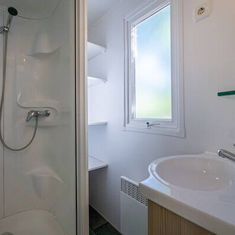MOBILHOME 4 personnes - Comfort | 2 Ch. | 4 Pers. | Terrasse surélevée | 2 SDB | Clim.