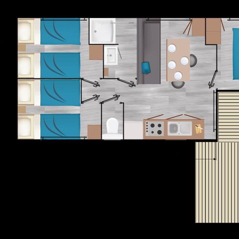 MOBILHOME 6 personnes - FAMILY DECLIK CLIM