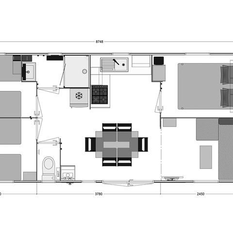 MOBILHOME 7 personnes - FAMILY PLUS CLIM