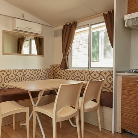 Mobilhome 4 personnes - Mobil-home | Classic XL | 2 Ch. | 4 Pers. | Terrasse surélevée | 2 SDB | Clim. | TV