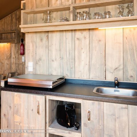Tente en toile et en bois 6 personnes - LODGE ETANG 2CH