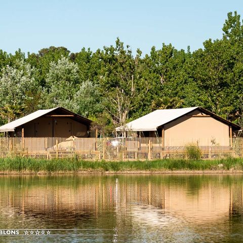 Tente en toile et en bois 5 personnes - LODGE ETANG