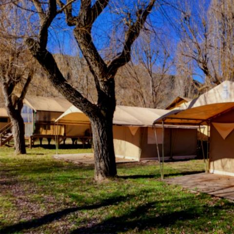 TENTE TOILE ET BOIS 4 personnes - ECO 2ch 4P sans sanitaires