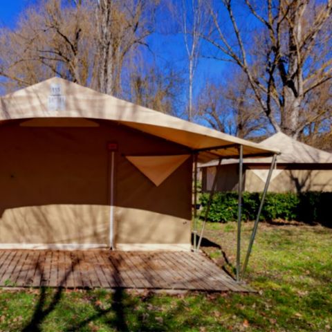 TENTE TOILE ET BOIS 4 personnes - ECO 2ch 4P sans sanitaires