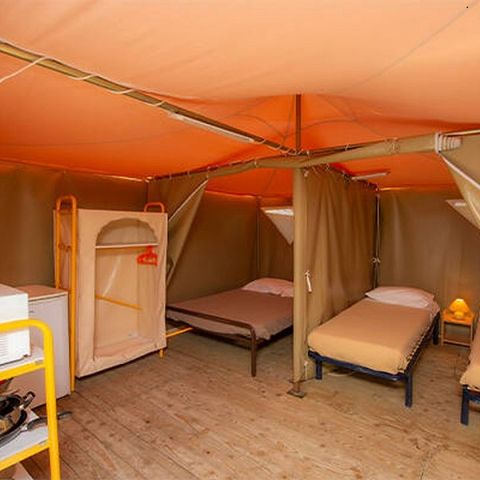 Tente en toile et en bois 4 personnes - ECO 2ch 4P sans sanitaires