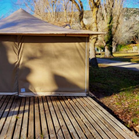 Tente en toile et en bois 4 personnes - ECO 2ch 4P sans sanitaires