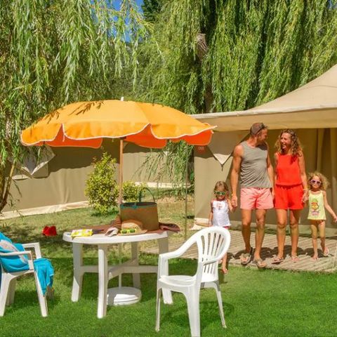 Tente en toile et en bois 4 personnes - ECO 2ch 4P sans sanitaires