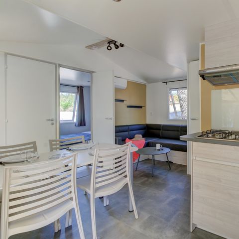 MOBILHOME 6 personnes - Mobil-home | Premium Azure | 2 Ch. | 4/6 Pers. | Terrasse surélevée | Clim.