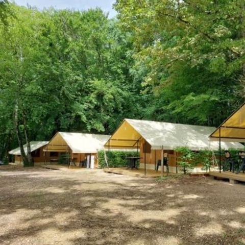 TENTE TOILE ET BOIS 4 personnes - Tente Safari