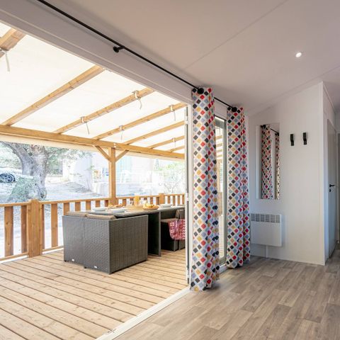 MOBILHOME 8 personnes - Mobil-home | Premium | 4 Ch. | 8 Pers. | Terrasse Lounge | 2 SDB | Clim. | TV