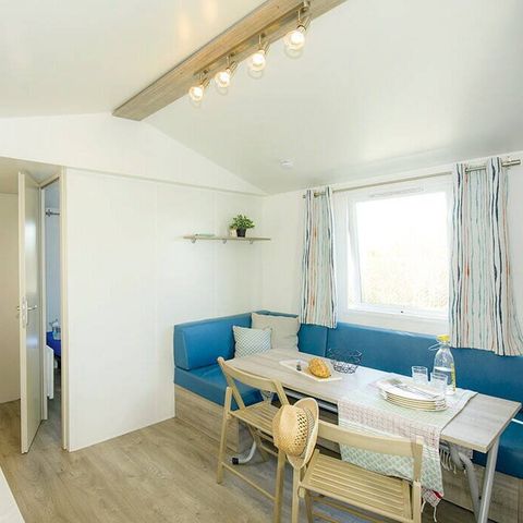 MOBILHOME 5 personnes - Mobil-home | Comfort | 2 Ch. | 5 Pers. | Terrasse surélevée | 2 SDB | Clim.