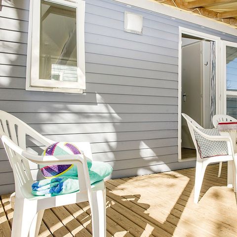 MOBILHOME 6 personnes - Comfort | 2 Ch. | 4/6 Pers. | Terrasse surélevée | Clim.