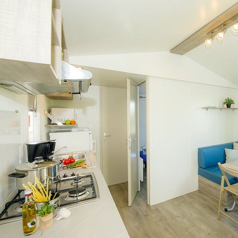 MOBILHOME 6 personnes - Comfort | 2 Ch. | 4/6 Pers. | Terrasse surélevée | Clim.
