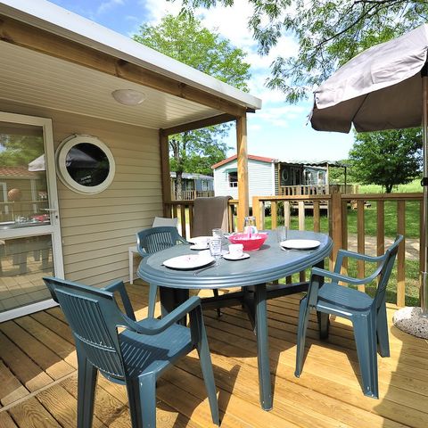 MOBILHOME 6 personnes - Espace confort 32m² - Clim - TV -LV