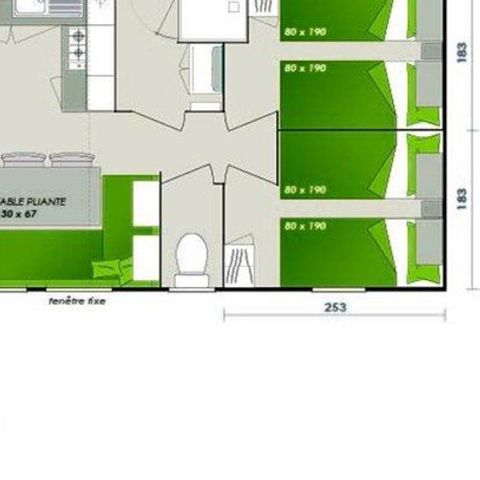 MOBILHOME 6 personnes - Comfort