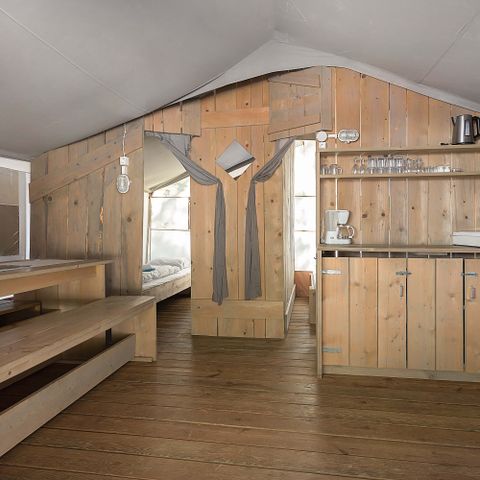 TENTE TOILE ET BOIS 5 personnes - Polari - Tente Safari de luxe