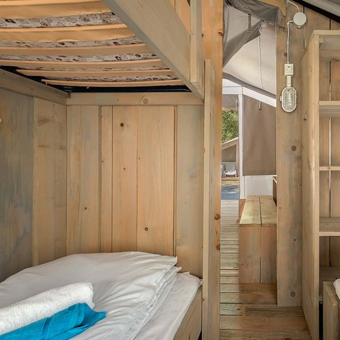 Tente en toile et en bois 5 personnes - Polari - Tente Safari de luxe