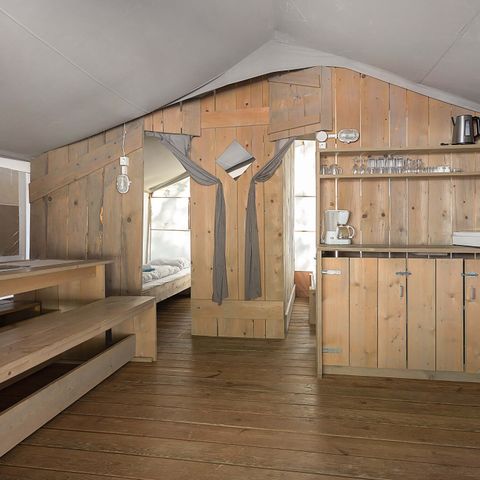 Tente en toile et en bois 5 personnes - Polari - Tente Safari de luxe