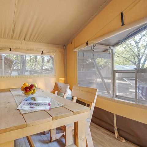 TENTE TOILE ET BOIS 5 personnes - Polari - Safari tent Lodge (5P)
