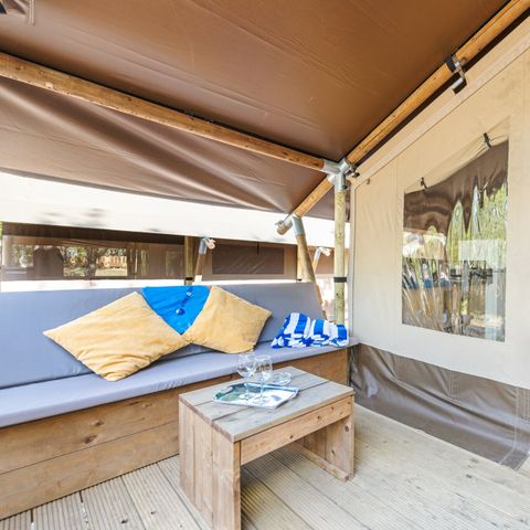 Tente en toile et en bois 5 personnes - Polari - Safari tent Lodge (5P)