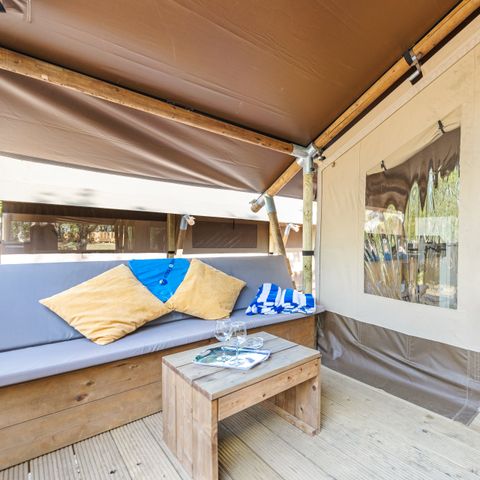 TENTE TOILE ET BOIS 5 personnes - Polari - Safari tent Lodge (5P)