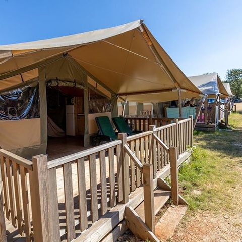 Tente en toile et en bois 5 personnes - Polari - Tente Safari Relax