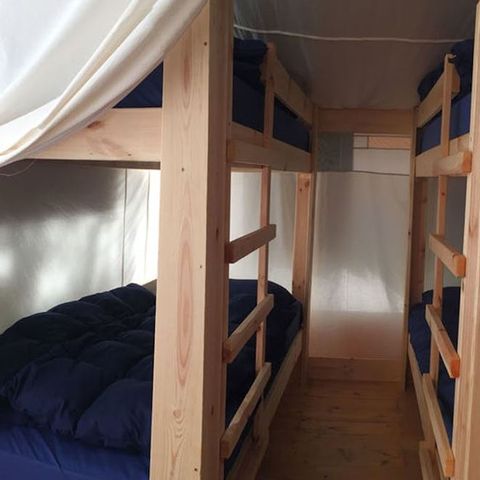 Tente en toile et en bois 5 personnes - Polari - Tente Safari Relax