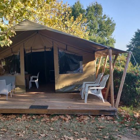Tente en toile et en bois 5 personnes - Polari - Tente safari Harmony