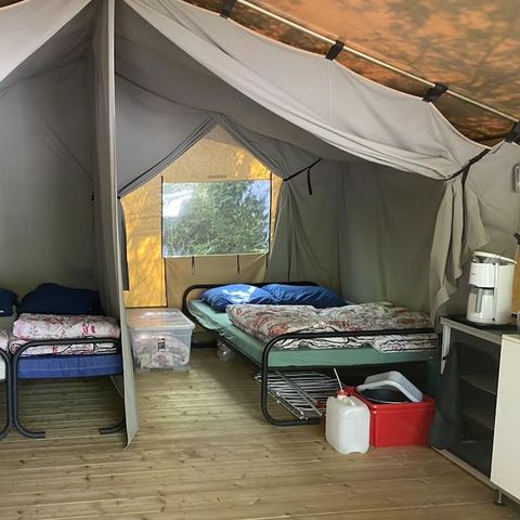Tente en toile et en bois 5 personnes - Polari - Tente safari Harmony