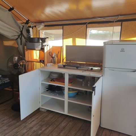 Tente en toile et en bois 5 personnes - Polari - Tente safari Harmony