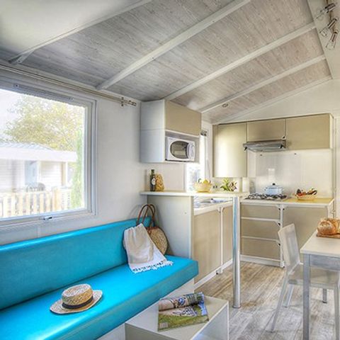 MOBILHOME 6 personnes - Premium | 3 Ch. | 6 Pers. | Terrasse surélevée | Clim. | TV