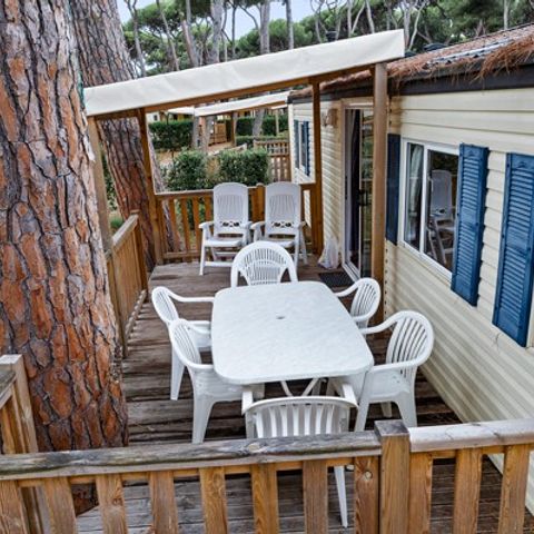 MOBILHOME 4 personnes - Classic XL | 2 Ch. | 4 Pers. | Terrasse surélevée | Clim. | TV