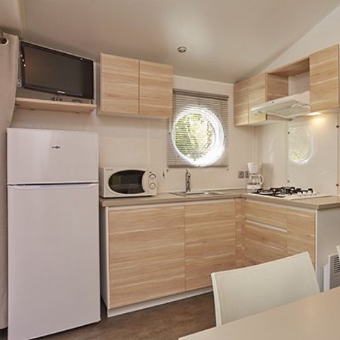 MOBILHOME 6 personnes - Comfort | 3 Ch. | 6 Pers. | Terrasse surélevée | Clim. | TV