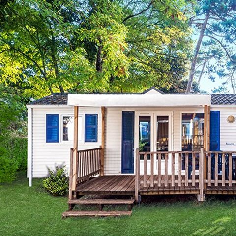 MOBILHOME 6 personnes - Comfort | 3 Ch. | 6 Pers. | Terrasse surélevée | Clim. | TV